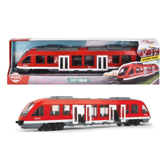 Straßenbahn rot-weiß-grau von Dickie
