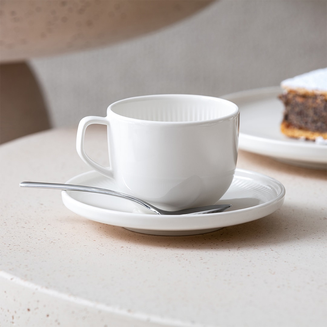 Villeroy & Boch Kaffeetasse AFINA Porzellan weiß