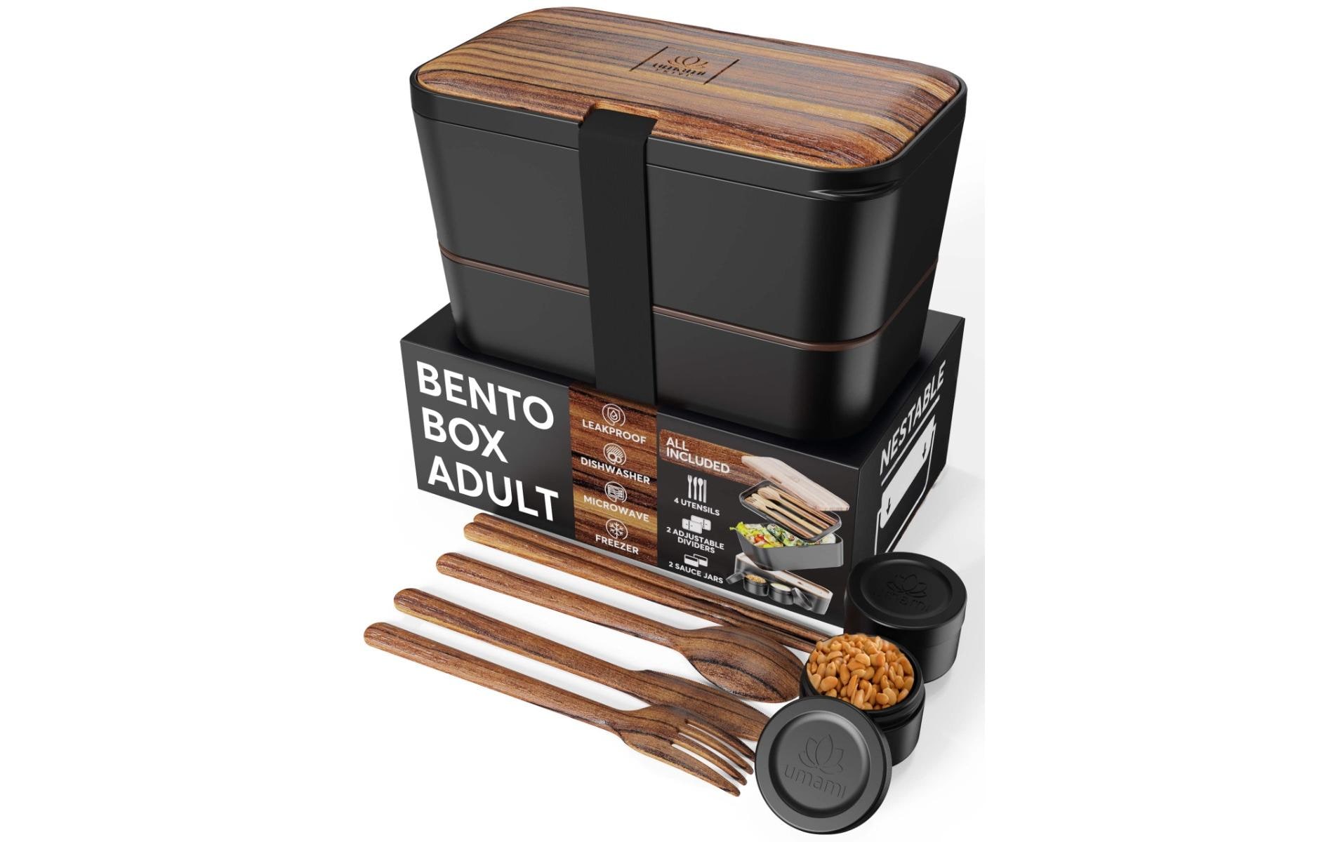 Lunchbox Nestable L Wenge BlackPraktische und nachhaltige Lunchbox
