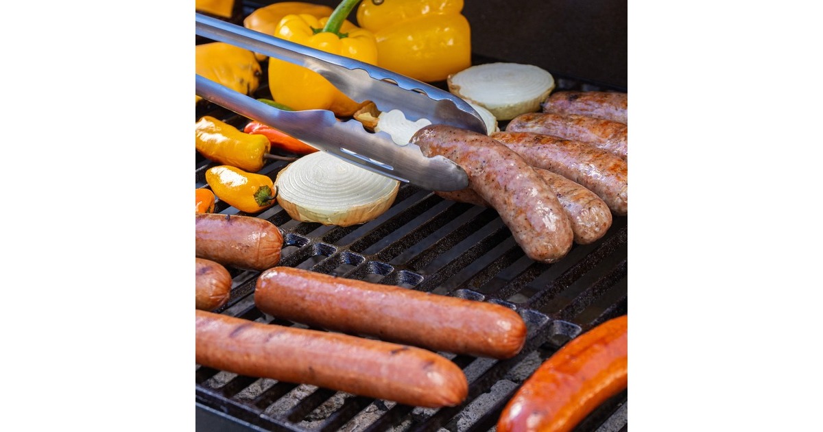 Char-GrillerSpring Loaded Tongs grillbestek  (Roestvrij staal/zwart)