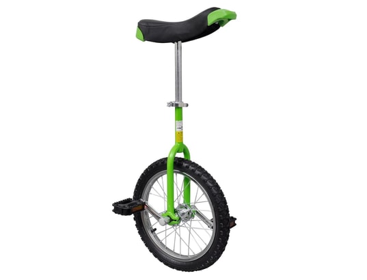 VIDAXL - Vélo Monocycle réglable vert 16 pouces