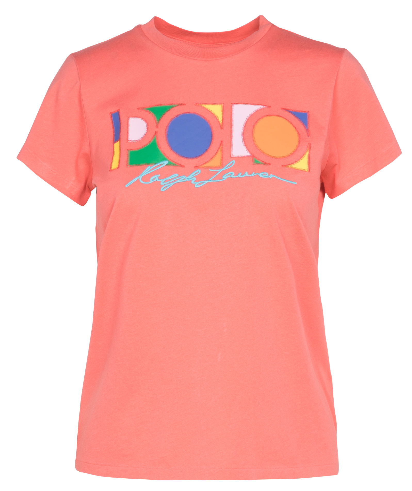 Tee-shirt col rond en coton | Rouge