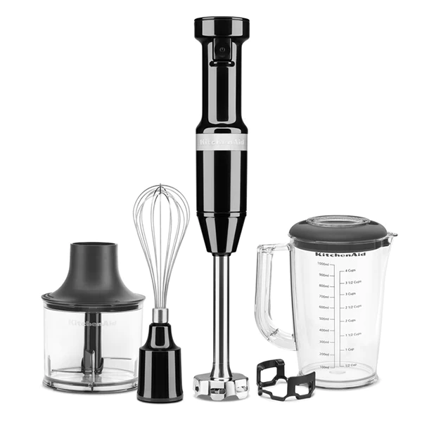 Mixeur plongeant 5 vitesses 180 W noir onyx Kitchenaid 5KHBV83EOB Kitc