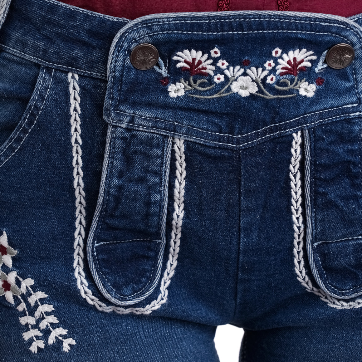 Gina Benotti Damen Trachtenshorts in Denim-Optik dunkelblau