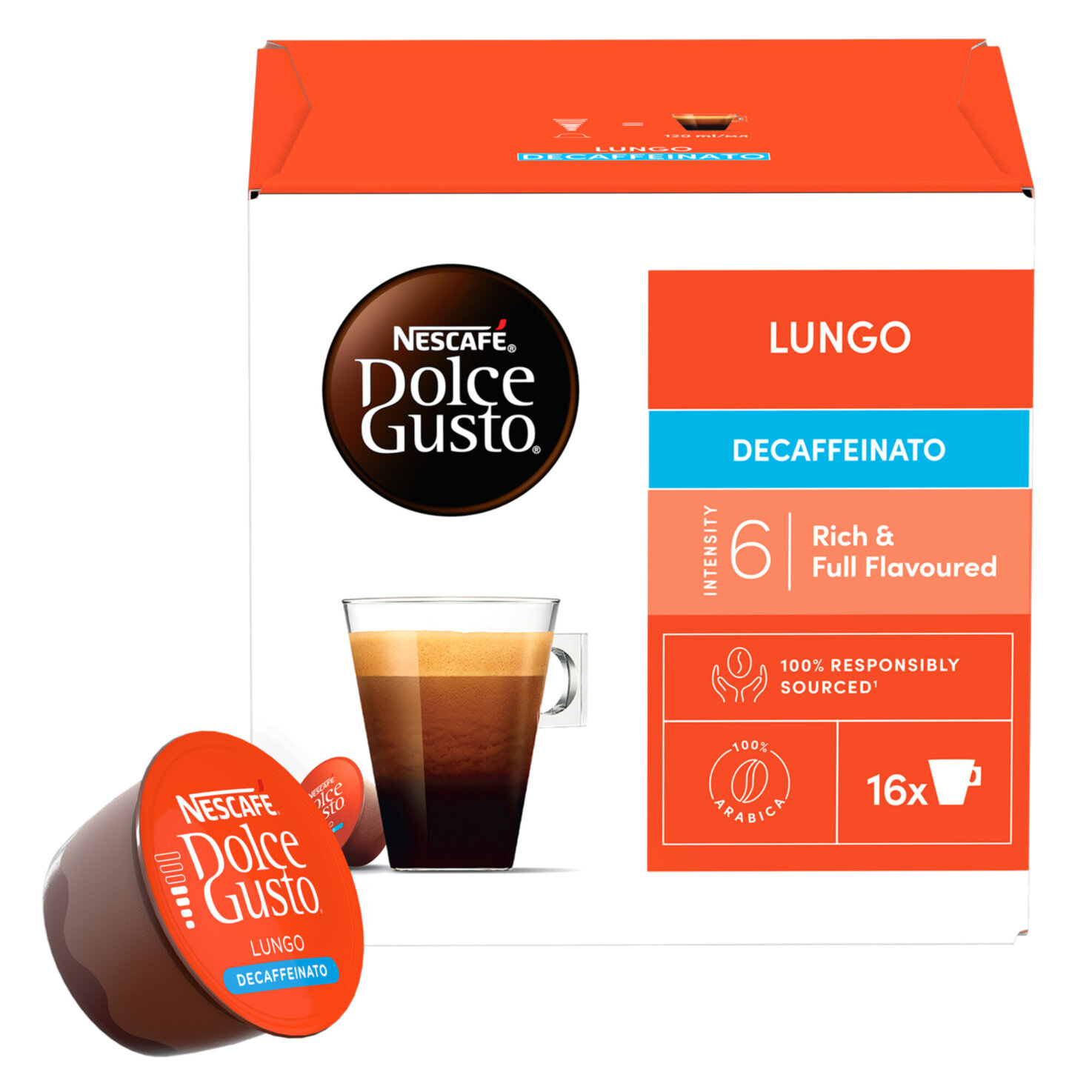 Nescafé Dolce Gusto Lungo Decaf 16 Kapseln