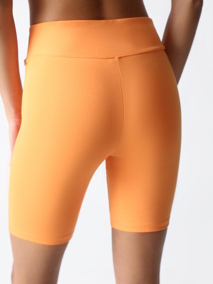 Calça Legging Esportiva para Ciclismo - Tamanho Médio Laranja