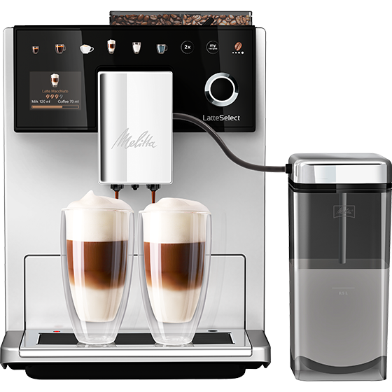 LatteSelect|Kaffeevollautomat Silber