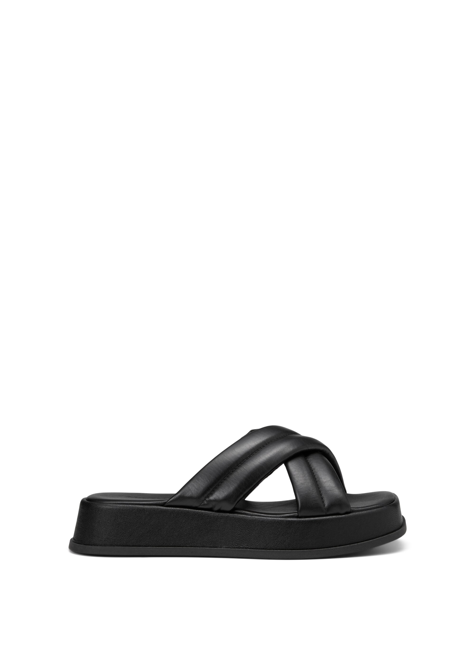 Plateau-Pantolette aus edlem Rindleder