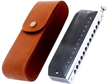mondharmonica Chromatische Mondharmonica 12 Gaten Professionele Muziekinstrumenten (Color : B key)