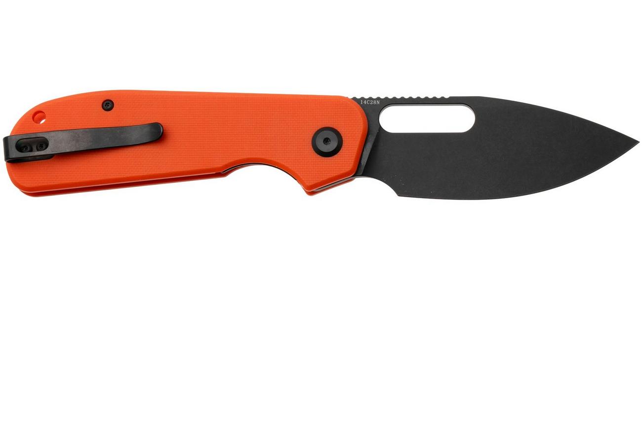 Eutektik EFD EFD-OBW-R Blackwashed 14C28N, Orange G10, zakmes