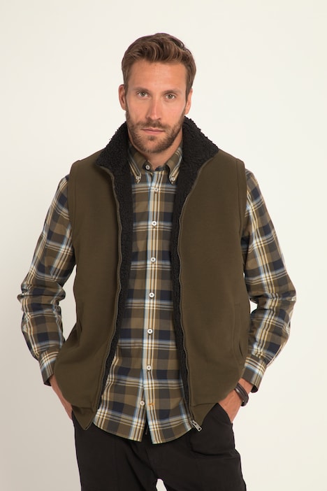 Sweatweste, OEKO-TEX, Teddyfutter, Stehkragen, bis 8 XL