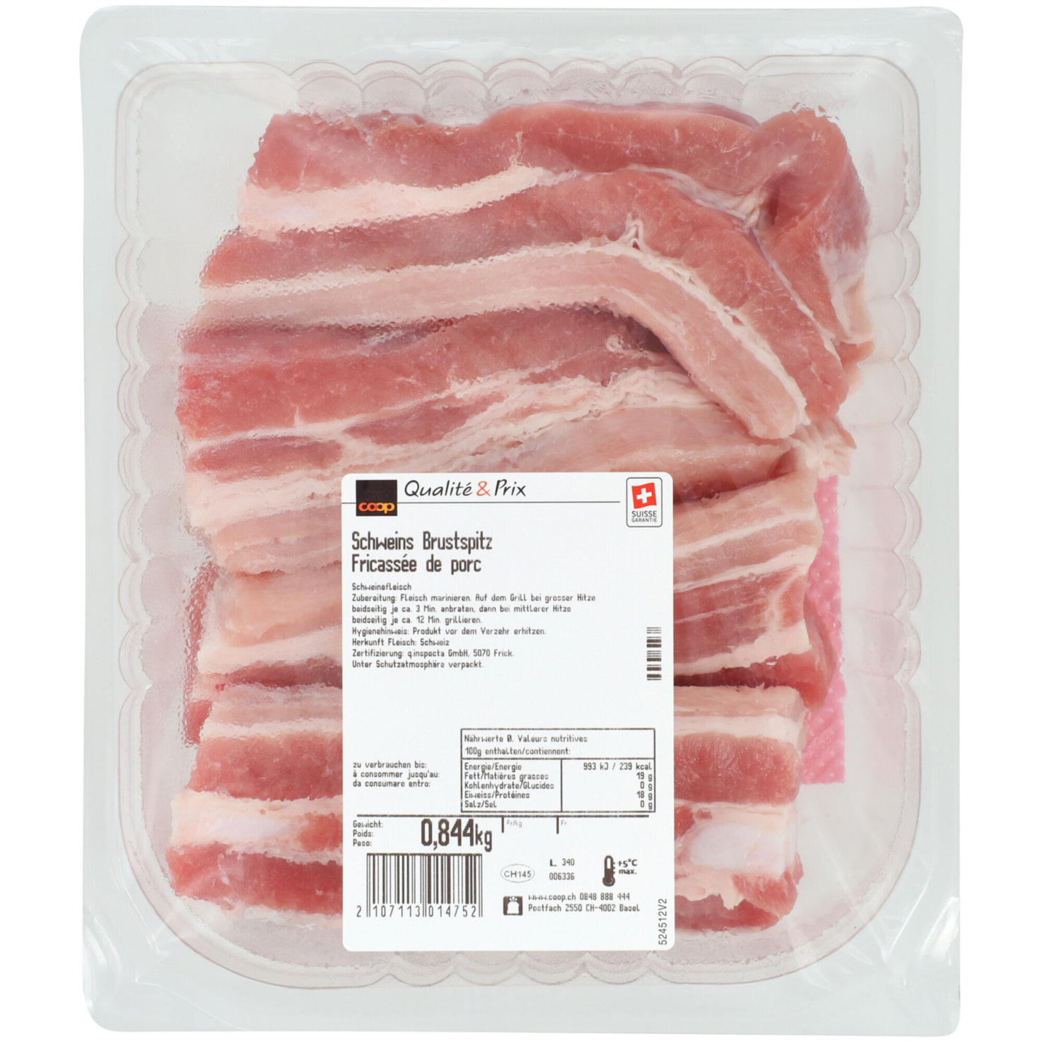Profit Pack Schweins Brustspitz ca. 900g