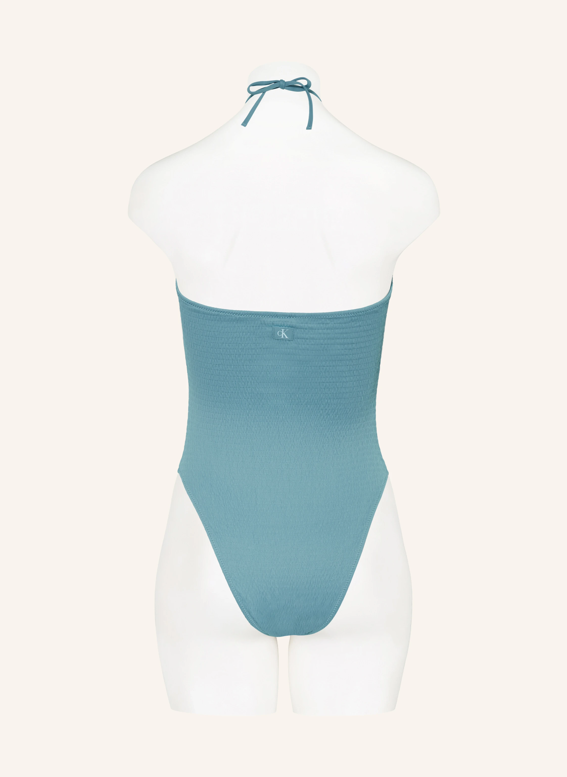 Calvin Klein Set: Neckholder-Badeanzug und Harrgummi
