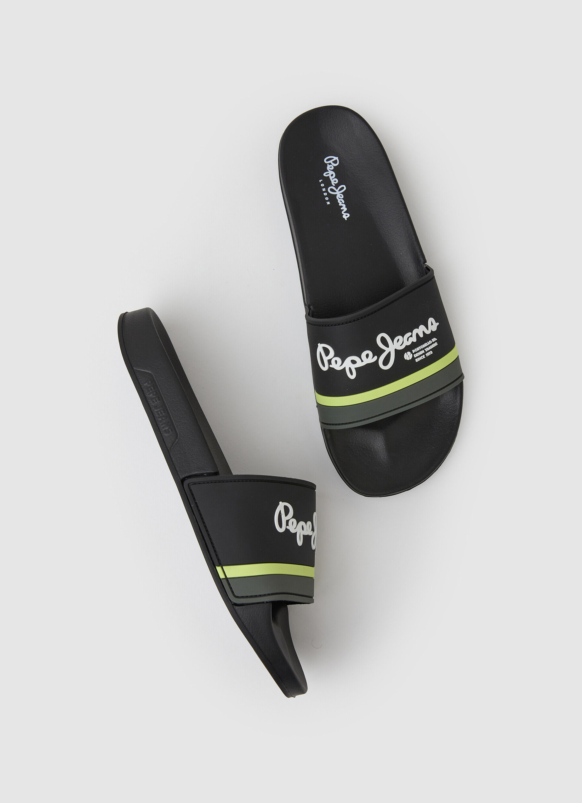 Chinelo de praia Portobello Slider - preto