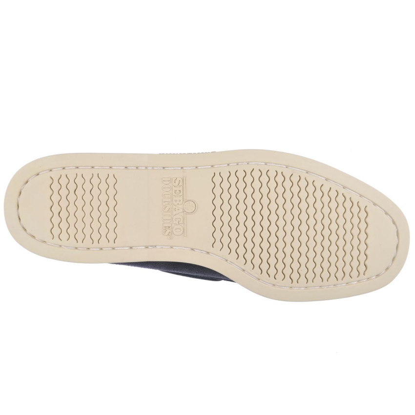 DOCKSIDES PORTLAND FLESH OUT Blue Universe-Chaussures bateau pour homme en suede Portland
