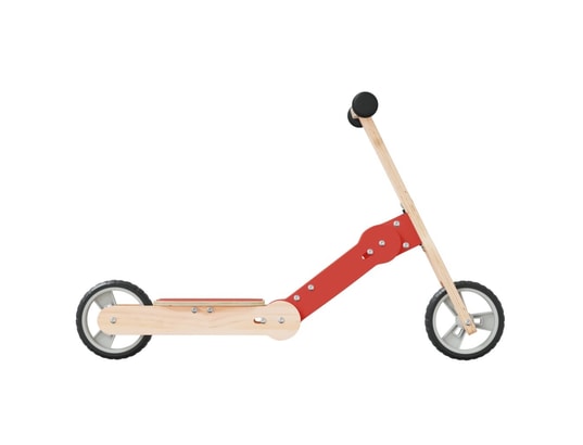 VIDAXL - Trottinette pour enfants 2-in-1 rouge