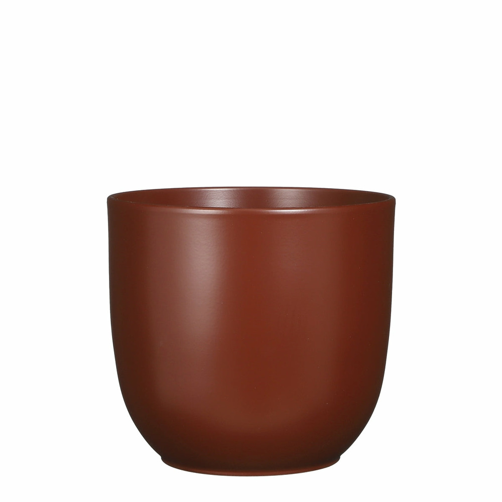 Mica decorations pot de fleur tusca - 25x25x23 cm - céramique - marron