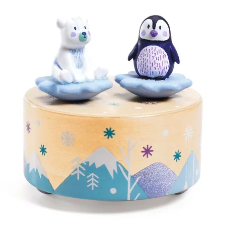 Djeco Musikuhren: Eisbär & Pinguin