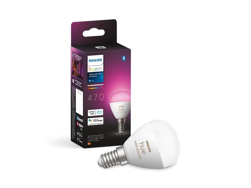 Philips Hue White & Color Ambiance E14 Luster Tropfenform 4 Smartes Hue E14-Leuchtmittel