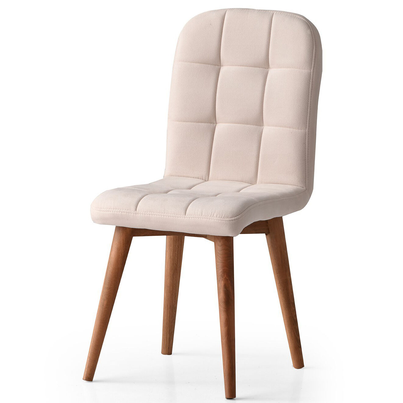 Homitis 2 Chaises Retro crème - 41x51x88 cm