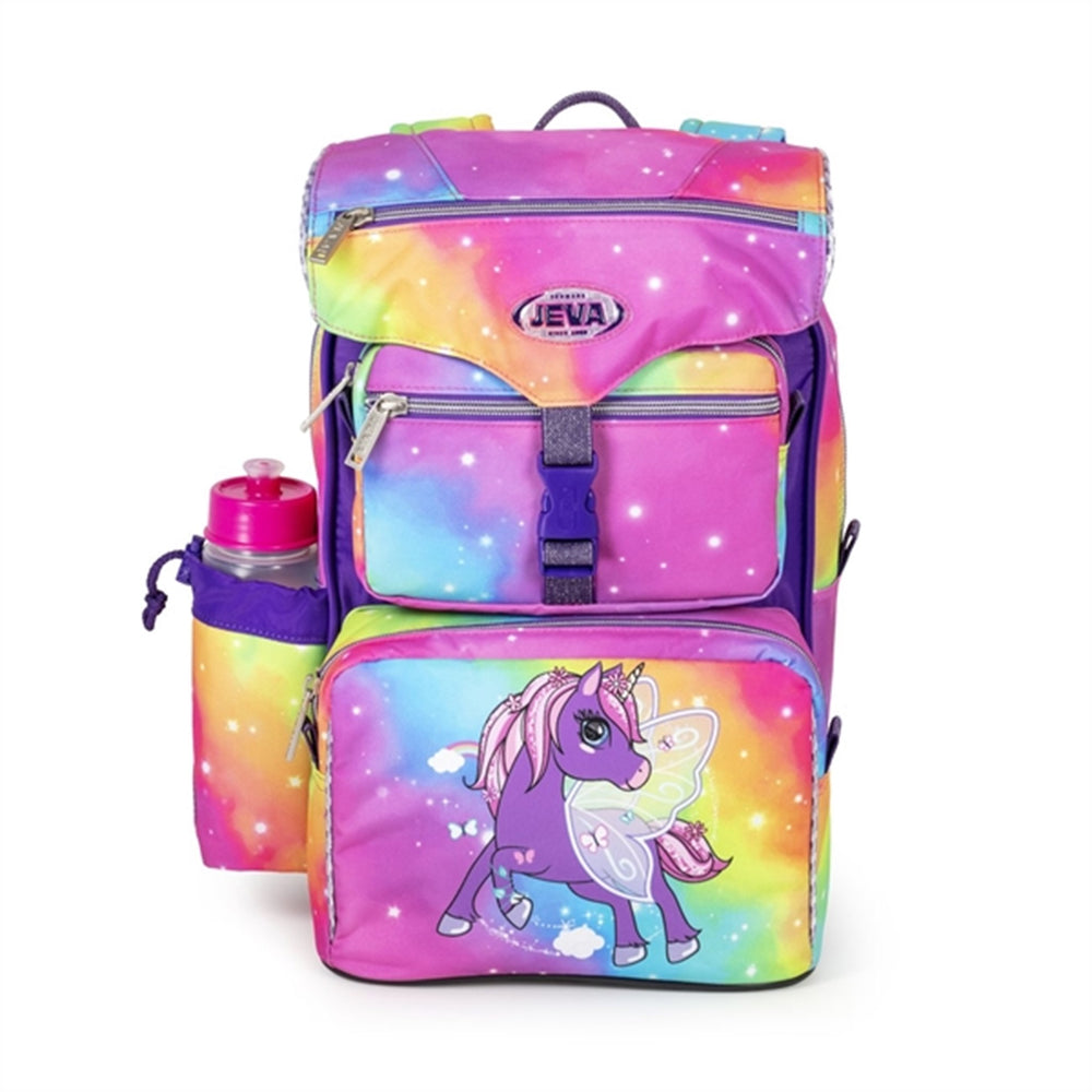 Skoletaske Rainbow Alicorn - JEVA → Luksusbaby.dk