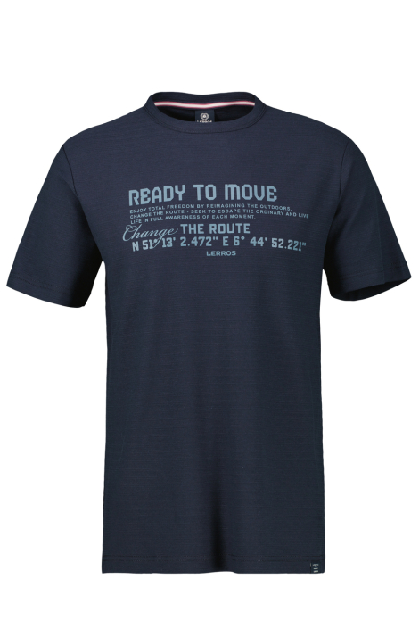 Lerros blauwe heren t-shirt