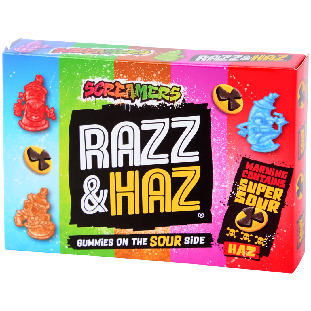 Zed Candy Screamers zure snoepjes Razz Hazz 100 gram
