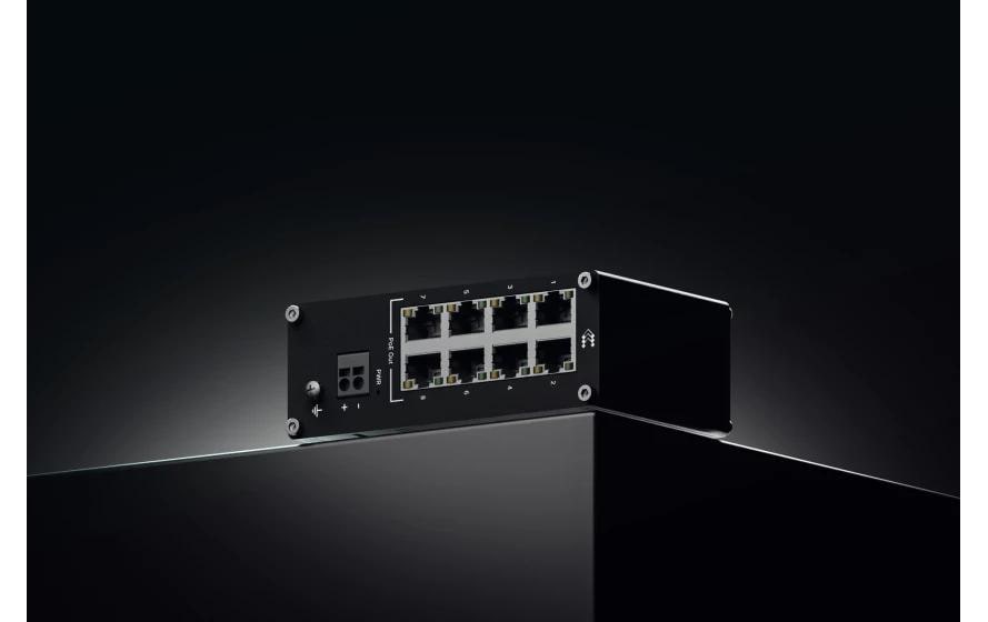 Rail PoE+ Switch TSW040 8 Port8-Port PoE+-Switch