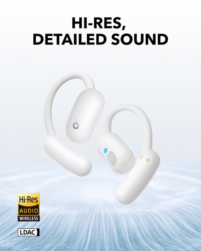 Soundcore AeroFit 2 true wireless in-ear-hovedtelefoner (hvid)