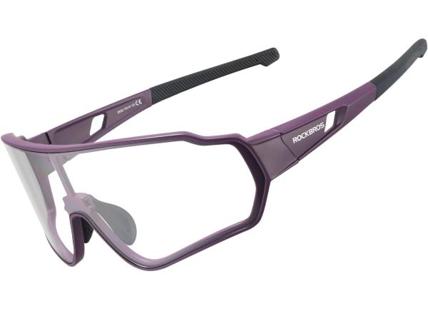 RockBros Photochromic Cykelbriller, Purple