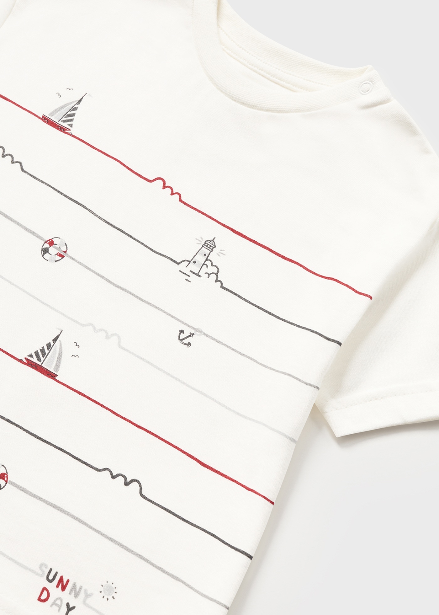 Conjunto de 3 peças em algodão sustentável para bebê