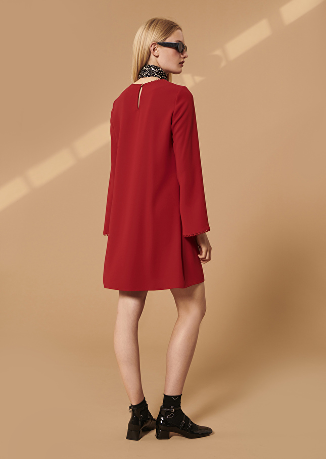 Robe Rajarouge en crêpe
