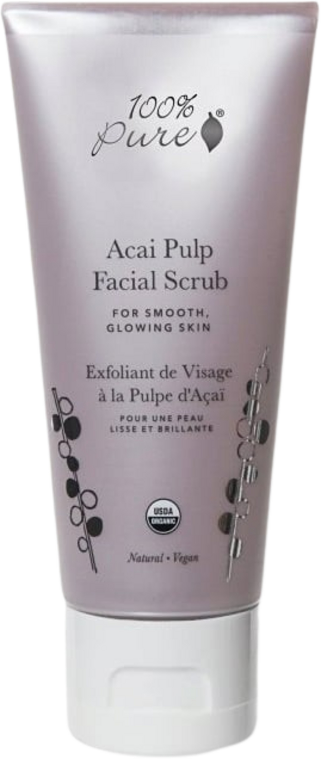100% Pure  Acai Pulp Facial Scrub, 59 ml