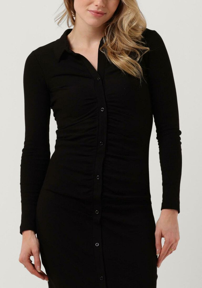 MOVES zwarte moves midi jurk hontun 2675