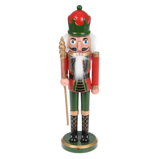 Deko-Nussknacker - aus Holz - ca. 28 cm - 1 Stück