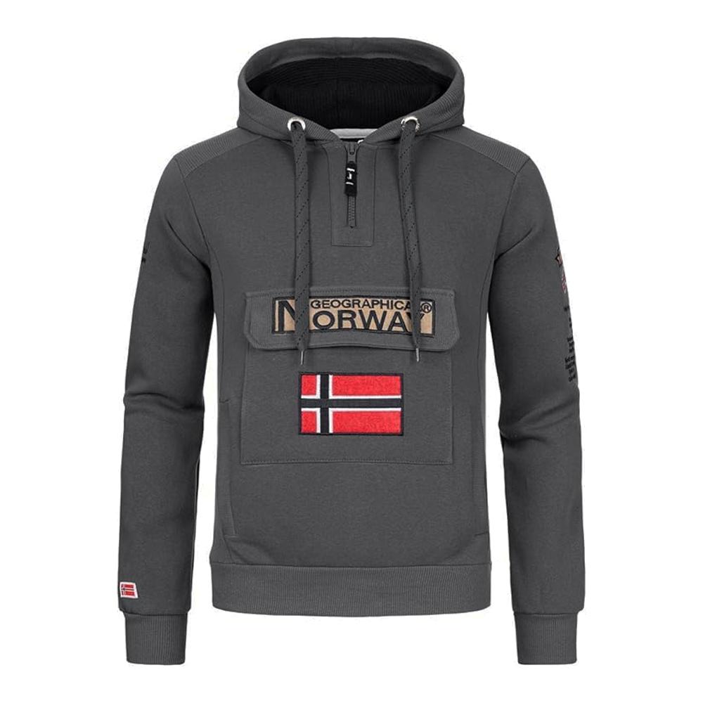 Geographical Norway Sweat Gris Foncé Homme Geographical Norway Gymclas