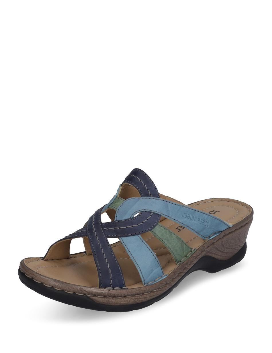 Clog Catalonia 01, dunkelblau-multi