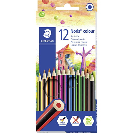 Staedtler nc farveblyant. 12. ass
