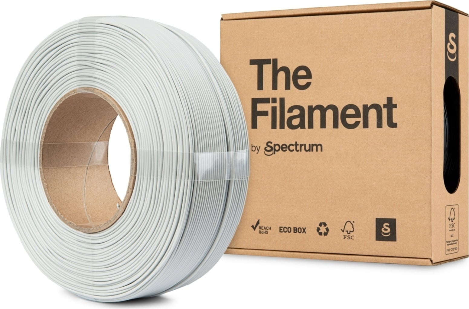 The Filament  Refill HT-PLA Light Grey, 1,75 mm / 1000 g    Hitzebeständiges PLA Filament ohne Spule in Light Grey