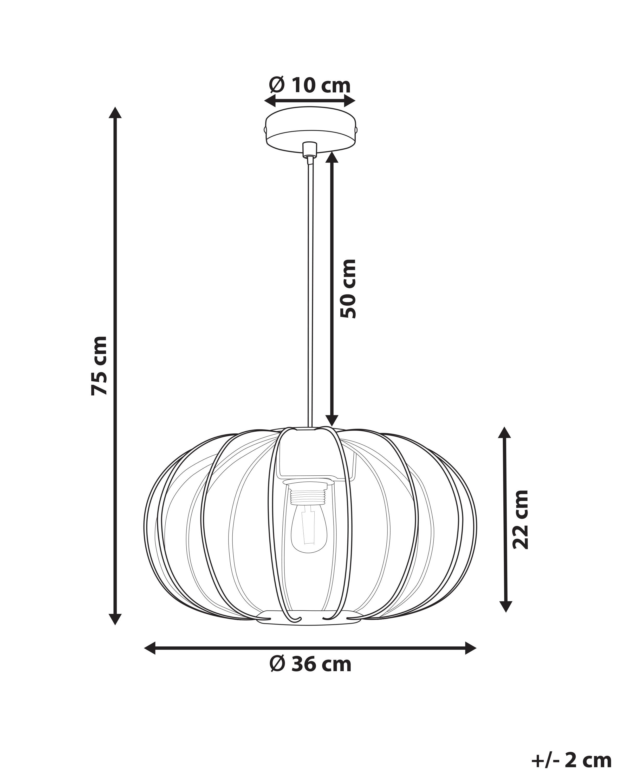 Hanglamp TOCUYO Zwart