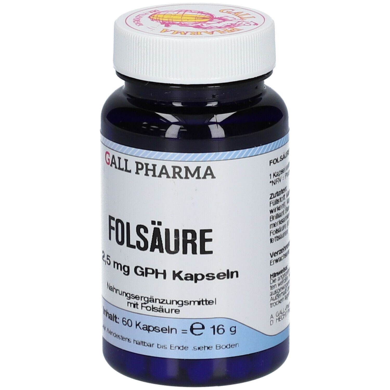 Folsäure 2,5 mg GPH Kapseln