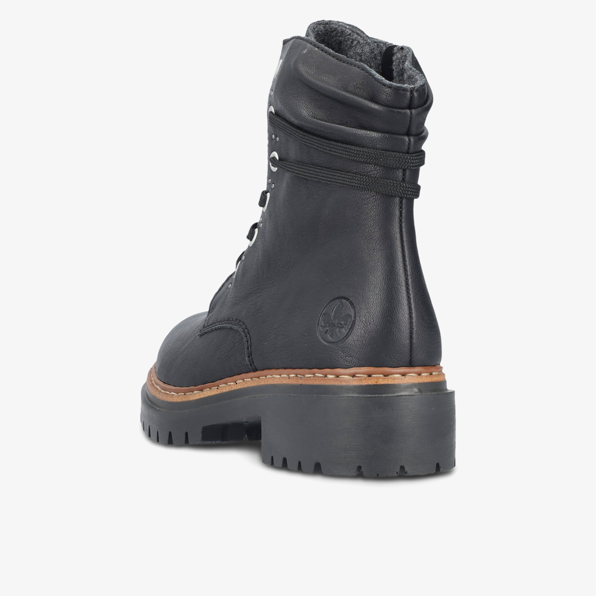 rieker Damen Schnürstiefeletten schwarz