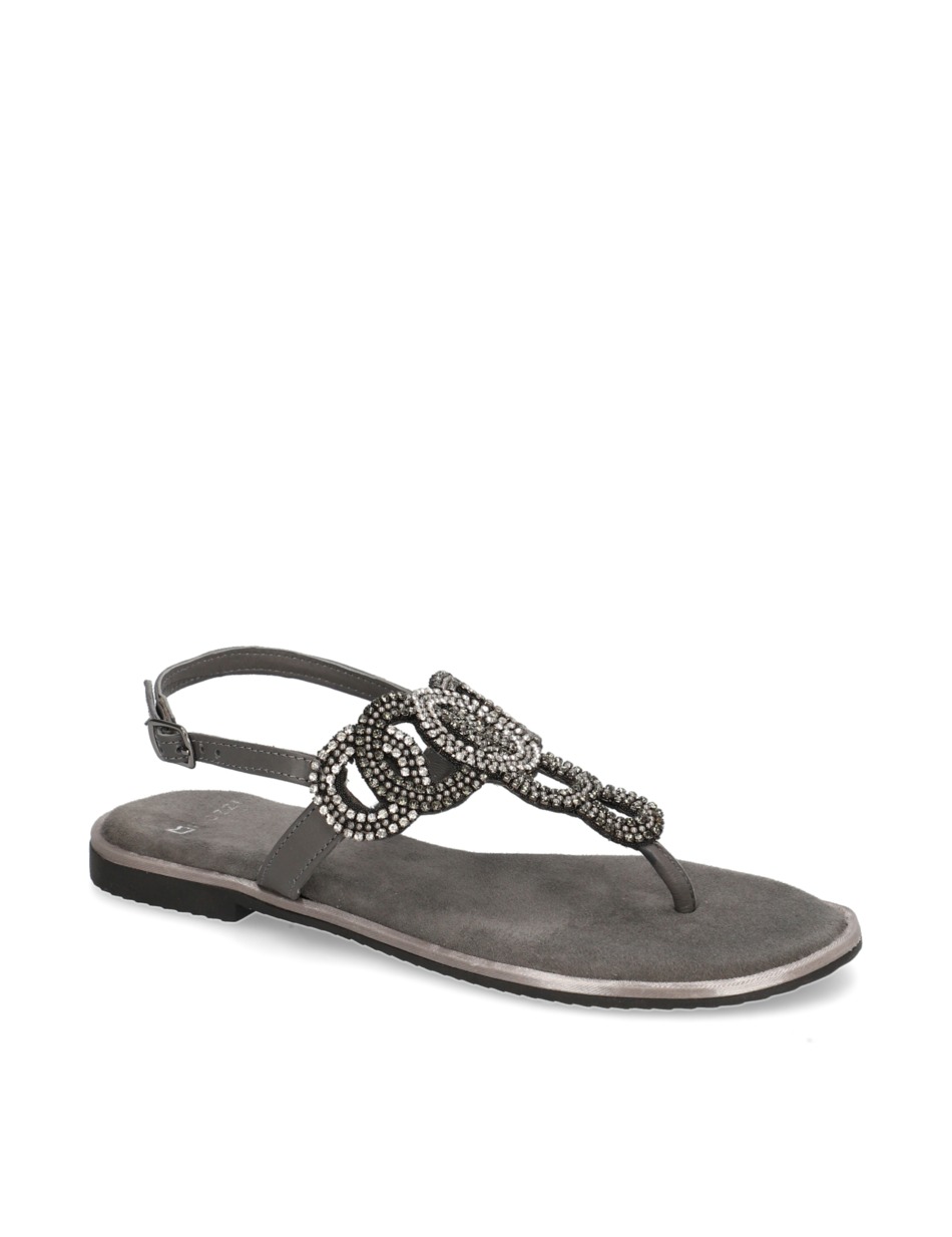Veloursleder Sandale