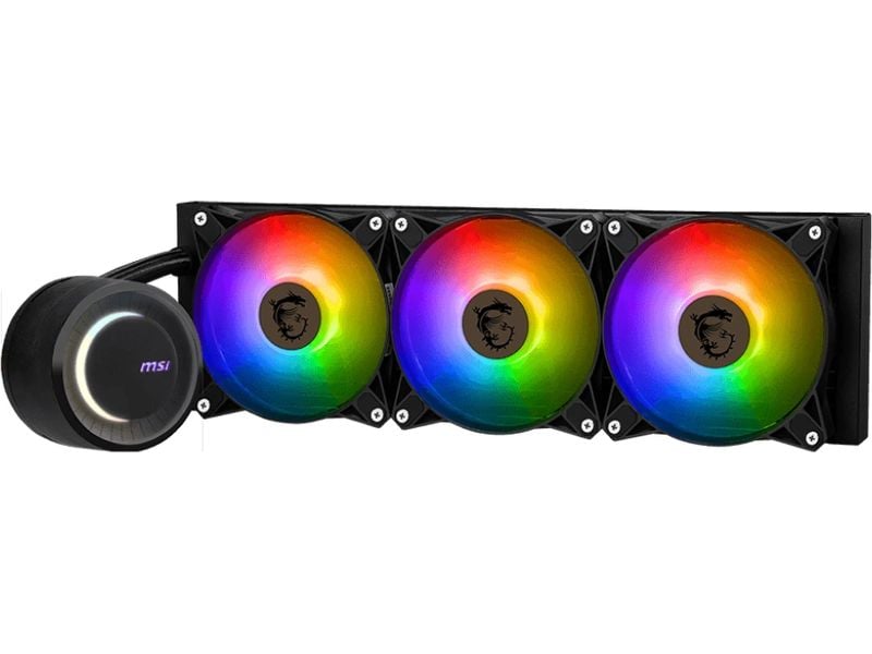 MSI Wasserkühlung MAG CORELIQUID E360 MSI MAG CORELIQUID E360 Computerkühlsystem Hauptplatine, Prozessor Flüssigkeitskühlung 12 cm Schwarz