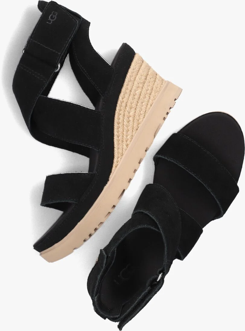 UGG zwarte ugg sandalen ileana ankle