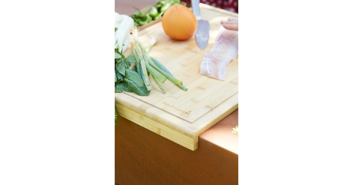 BarbecookSnijplank met sapgeul uit bamboe voor Nestor World  (FSC 100%)