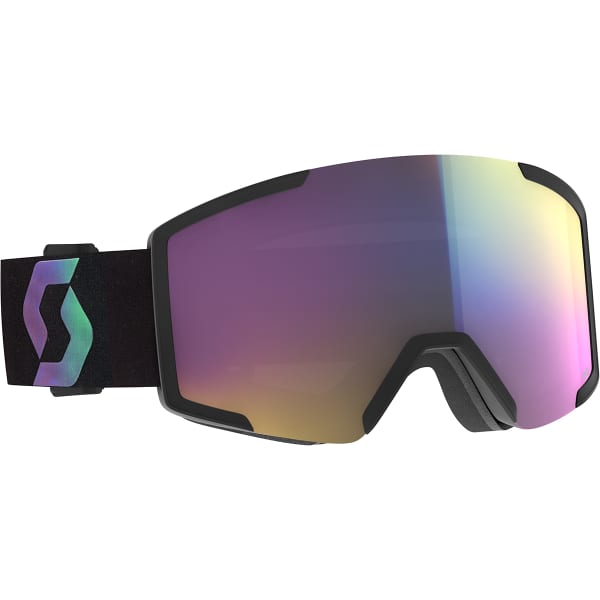 Masque de ski SCOTT SHIELD BLACK/AURORA GREEN / ENHANCER TEAL CHROME