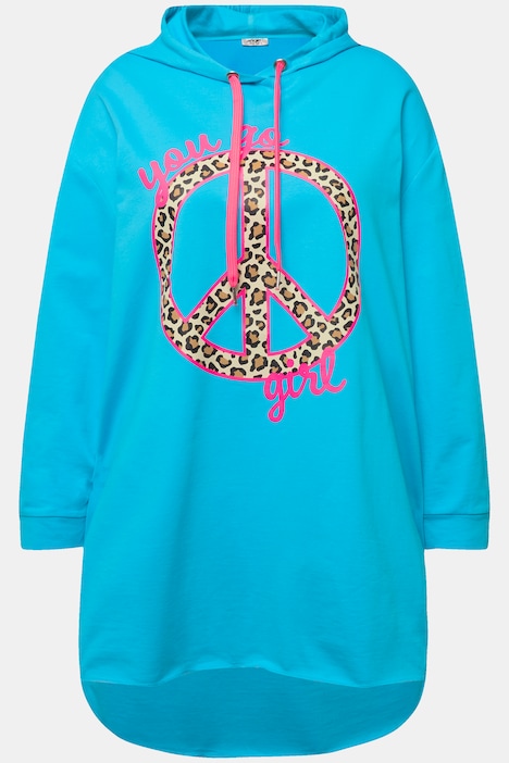 Sweatshirt, PEACE Zeichen, Rundhals, Langarm