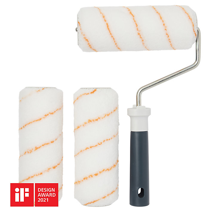 Lot rouleau + 2 manchons mur et plafond GoodHome 180mm