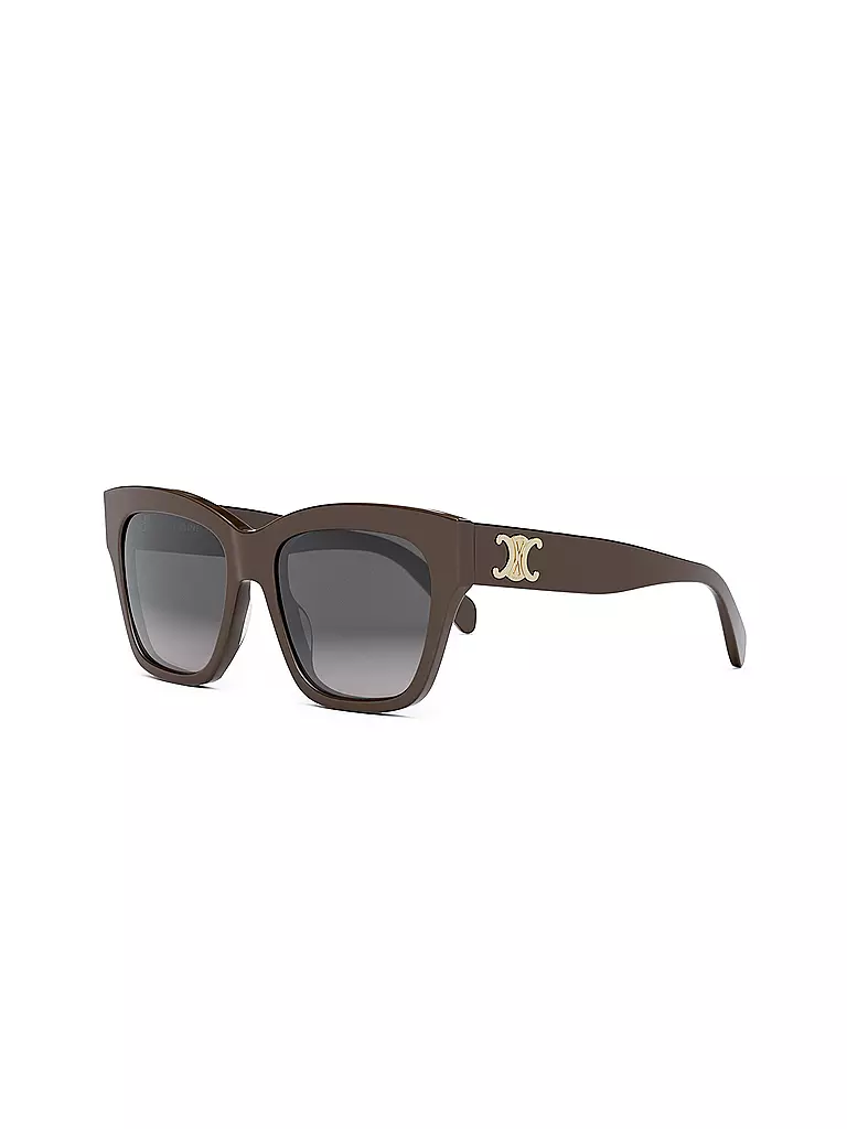 CELINE Triomphe schwarze eckige Sonnenbrille braun